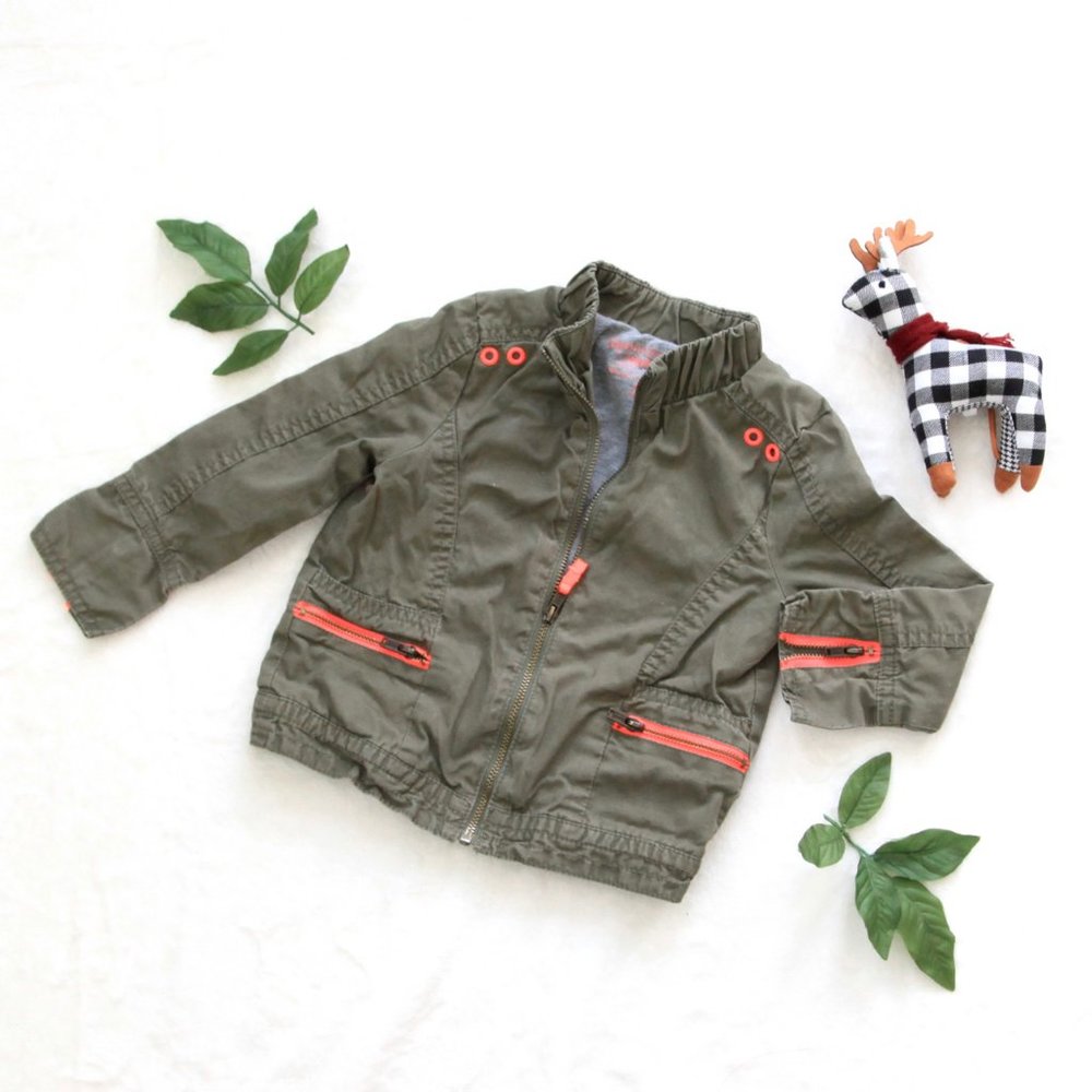 Army Green Toddler Jacket